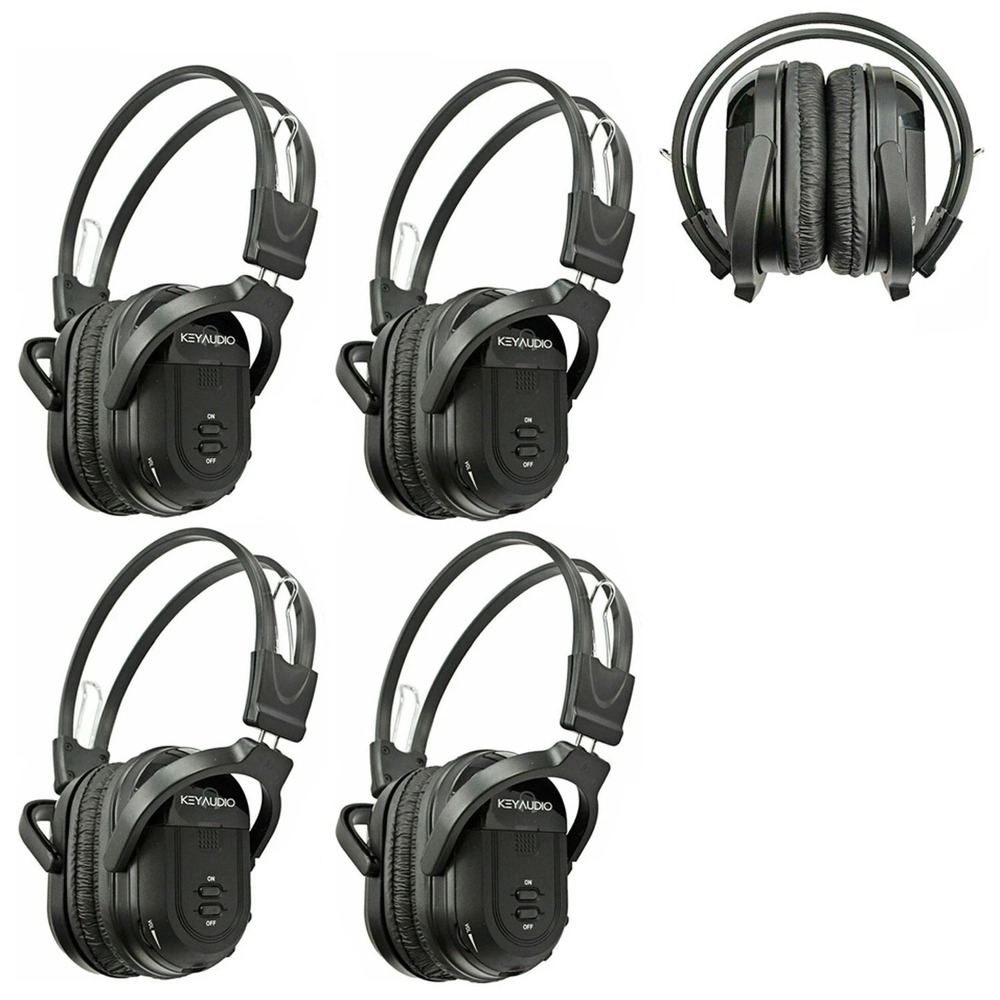 4 Fold In Wireless Headphones For Chevy Vehicles IR Rear TV DVD New Headsets 601